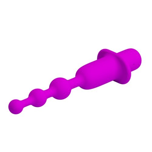 Pretty Love Hermosa Anal Beads - анальная елочка с вибрацией, 10.8х2.1 см (фиолетовый)