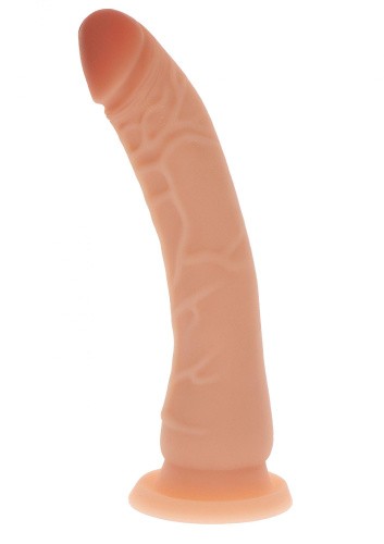 Get Real Silicone Dong 8.5 Inch - Силиконовый фаллоимитатор на присоске, 21х3.5 см (телесный)