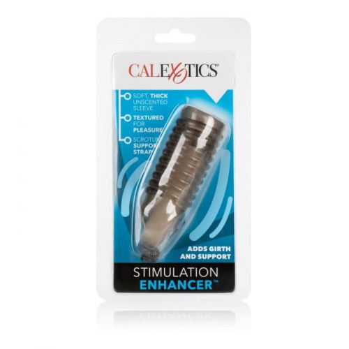 CalExotics Stimulation Enhancer насадка на пеніс, 10.75х3.75 см (сірий) - купити в Україні | Секс шоп SEX-SHOP.ua
