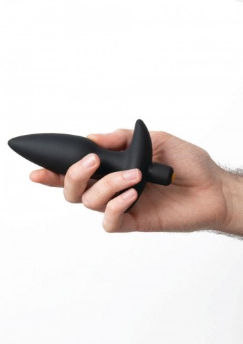 Pornhub Vibrating Butt Plug - анальная пробка с вибрацией, 14,5х3,5 см (чёрный)