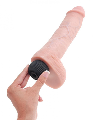 Фаллоимитатор с эякуляцией King Cock Squirting 11, 22,8х6,6 см (черный)