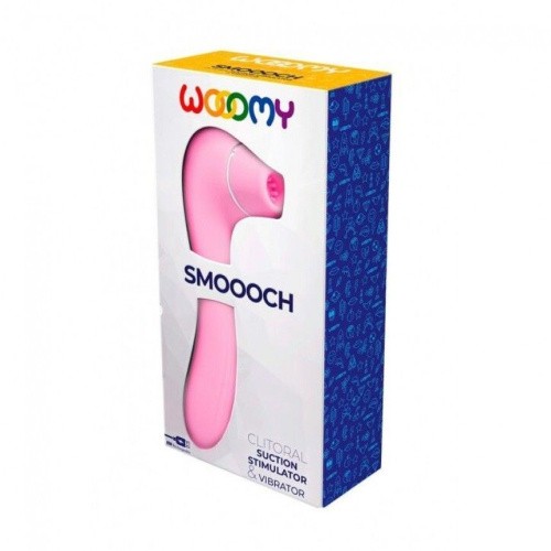 Wooomy Smoooch Clitoral Suction & Vibration - Вакуумный стимулятор с вибрацией, 18.6х4.5 см (розовый)