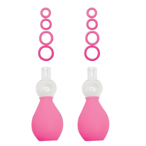 Topco Sales Nipple Enlargers - Помпы для сосков, 1.1 см (розовый) - sex-shop.ua