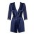 Obsessive Satinia robe - сатиновый пеньюар, S/M (синий)