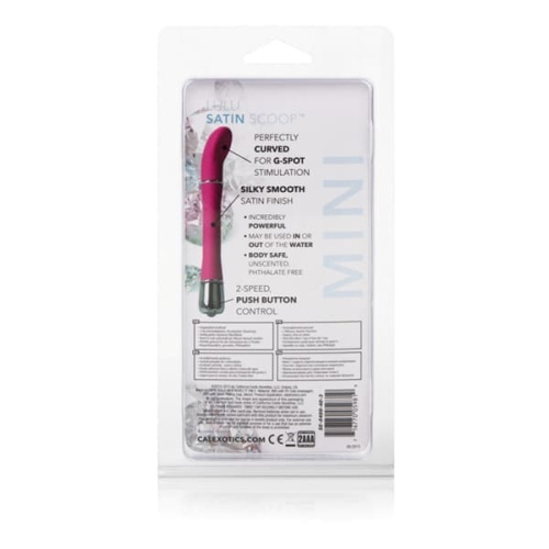 California Exotic Novelties Lulu Satin Scoop - Вібратор, 12.5х2 см (рожевий) - купити в Україні | Секс шоп SEX-SHOP.ua