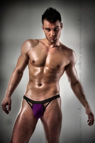 Passion 006 Slip - Мужские трусики слипы, S/M (фиолетовые)