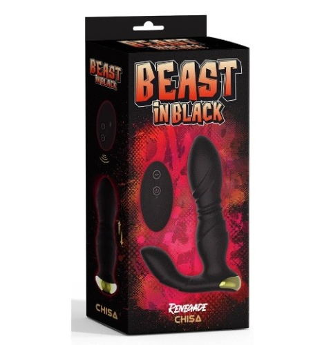 Beast In Black Renegade - Анальный вибромассажёр, 12х3.6 см - sex-shop.ua