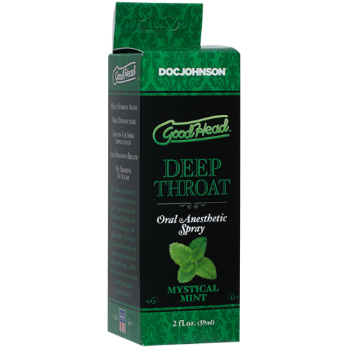 Doc Johnson GoodHead DeepThroat Spray - спрей для глибокого мінету, 59 мл (м'ята) - купити в Україні | Секс шоп SEX-SHOP.ua