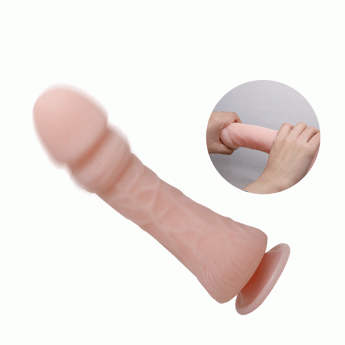 LyBaile - The Big Penis Strong Stimulation Flesh - Реалистичный фаллоимитатор с вибрацией, 23,5х5.8 см - sex-shop.ua
