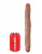 Подвійний фалоімітатор King Cock 12 Slim Double Dildo, 30х3, 3 см (коричневий)