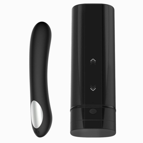 Kiiroo Onyx+ and Pearl 2 Couple Set - Интерактивный набор мастурбатор + стимулятор точки G (черный)