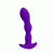 Pretty Love - Yale Anal Plug Purple - Анальный вибростимулятор, 13х3.3 см (фиолетовый) - sex-shop.ua