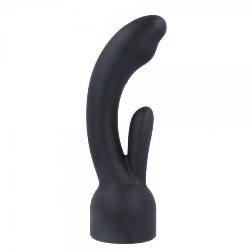 Doxy Number 3 Nexus Rabbit Massager - Насадка для вибромассажера, 14х4 см (чёрный) - sex-shop.ua