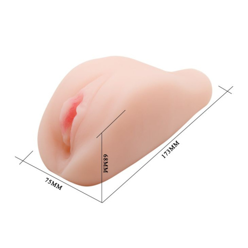 LyBaile Cyber Vibrating Vagina - реалистичный мастурбатор вагина с вибрацией, 17.5 см (телесный)