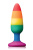 Colourful Love Rainbow Anal Plug Medium - Анальная пробка, 14 см (радужный) - sex-shop.ua