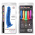 Steven.R Blue Dildo яркий изогнутый силиконовый фаллоимитатор на присоске, 22.5х4.2 (синий)