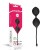 LoveToy iWhizz Luna Kegel Ball - Чёрные силиконовые вагинальные шарики, 20х4 см