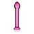LoveToy Glass Romance 7 "Pink - Стеклянный фаллоимитатор, 16х3.5 см (розовый) - sex-shop.ua