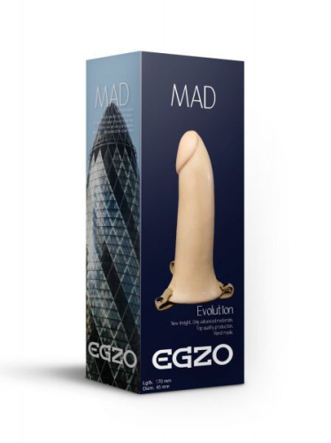 Egzo FH05 - Порожнистий страпон, 16х4, 5 см - купити в Україні | Секс шоп SEX-SHOP.ua