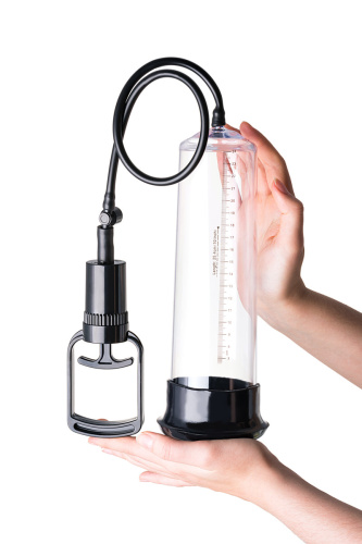 Toyfa A-Toys Vacuum pump - Вакуумна помпа з ерекційними кільцями в комплекті, 27.5х7 см - купити в Україні | Секс шоп SEX-SHOP.ua