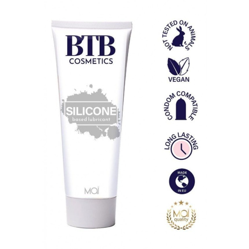 BTB Silicone - Смазка на силиконовой основе, 100 мл - sex-shop.ua