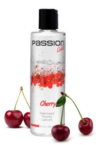 Лубрикант Passion Licks Cherry Water Based Flavored Lubricant-8 oz