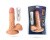 Toyfa Realstick Nude реалистичный вибратор с выносным пультом на проводе, 14х3.5 см