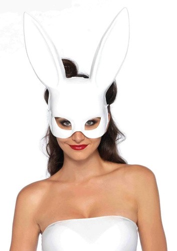 Leg Avenue-Masquerade Rabbit Mask White - Сексуальна маска кролика