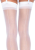 Leg Avenue Sheer Stockings - чулки со швом (белый) - sex-shop.ua