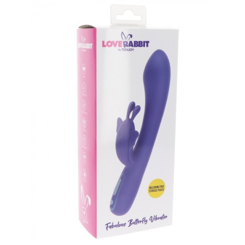 Toy Joy Fabulous Butterfly Vibrator - Вибратор кролик, 21.5х3.8 см