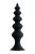 Toyfa Popo Pleasure Anal Plug - анальная пробка ёлочка, 11.5х2.9 см (черный)