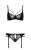 Passion Pauline Set - Комплект білизни: стрепи: ліф, стрінги та пояс для панчіх, S/M (чорний) - купити в Україні | Секс шоп SEX-SHOP.ua