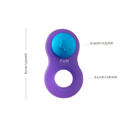 Fun Factory 8ight-подвійне ерекційне кільце, 8.2х2. 1 см (фіолетовий)