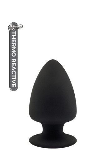 Cheeky Love Premium Silicone Plug S - Анальная пробка, 9 см (черный)