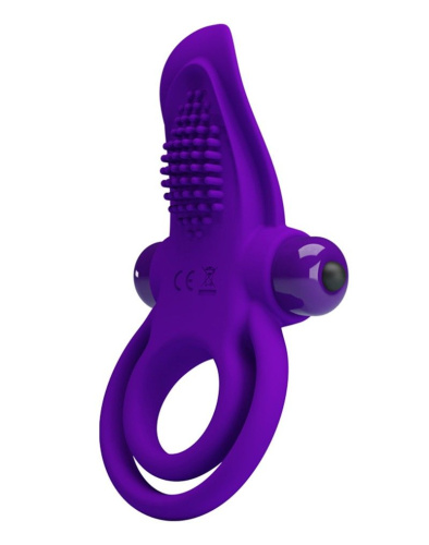 LyBaile Pretty Love Vibro Penis Ring - Эрекционное кольцо с вибрацией, 11.3х5.6 см (фиолетовый)