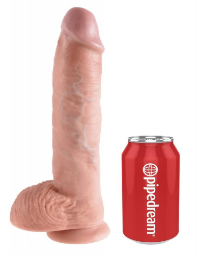 Фаллоимитатор Cock 10 Inch With Balls, 25,4х5,1 см