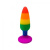 Wooomy Hiperloo Silicone Rainbow Plug S - Анальна пробка, 9х2.4 см - купити в Україні | Секс шоп SEX-SHOP.ua