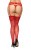 SoftLine - Stockings 5528 - Чулки с поясом для чулок, 2 (красные)