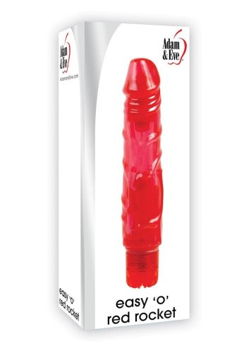 Evolved Easy O Red Rocket - Красный вибратор, 17х3 см - sex-shop.ua