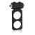 CalExotics Lovers Gear Figure 8 Enhancer - двойное виброкольцо, 10х3 см (черный)
