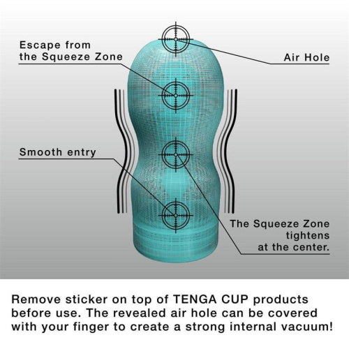 Tenga Original Vacuum Cup Extra Cool-мастурбатор з ефектом холоду, 15. 5х6. 9 см (білий) - купити в Україні | Секс шоп SEX-SHOP.ua