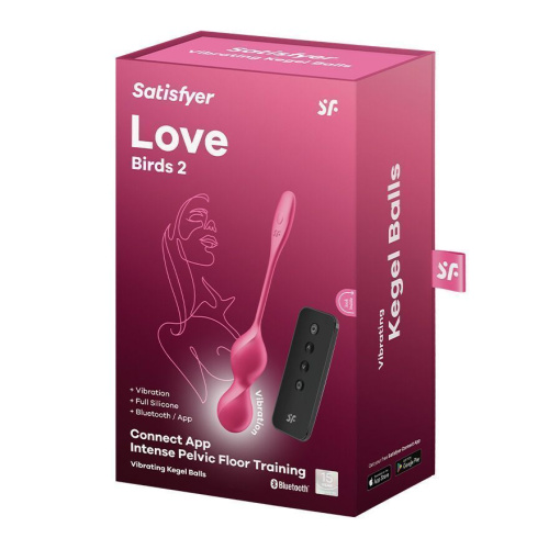 Вагинальные шарики Satisfyer Love Birds 2 Connect App