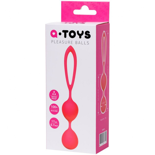 Toyfa A-Toys - Вагинальные шарики, 17х3.1 см (розовый)