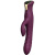 Zalo - Mose Velvet Purple - Вибратор-кролик, 14.4х3.7 см (бордо) - sex-shop.ua