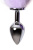 Metal By Toyfa анальная втулка с пушистым хвостом, 45х3.3 см (фиолетовый) - sex-shop.ua