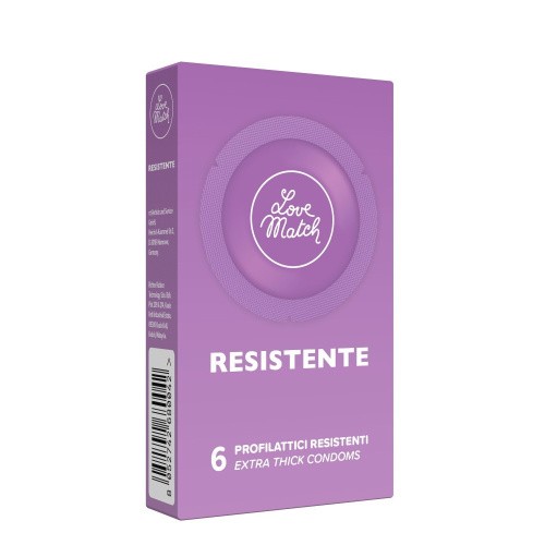 Love Match Resistente (Strong) - Крепкие презервативы, 6 шт - sex-shop.ua