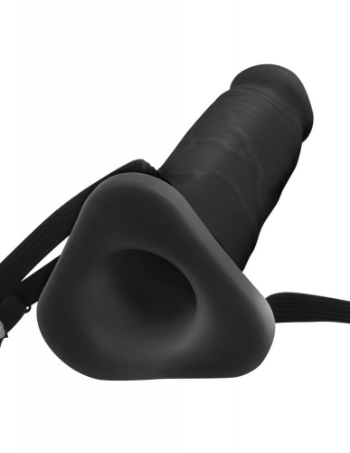 Silicone Hollow Extension - Насадка-подовжувач для пеніса, 24х6 см (чорний) - купити в Україні | Секс шоп SEX-SHOP.ua