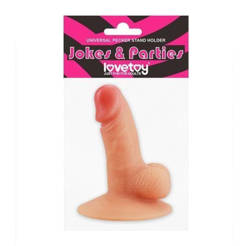 LoveToy Pecker Stand Holder As Pic - игрушка подставка для смартфонов в форме пениса, 6.5 см (телесный)