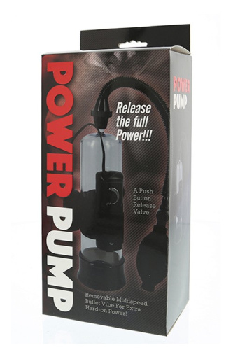 Seven Creations Power Pump - вакуумная помпа с вибрацией, 18х6 см - sex-shop.ua