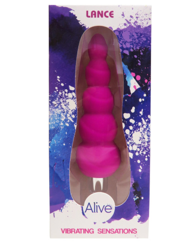 Alive Lance – анальний вібратор, 14х2.9 см (рожевий)